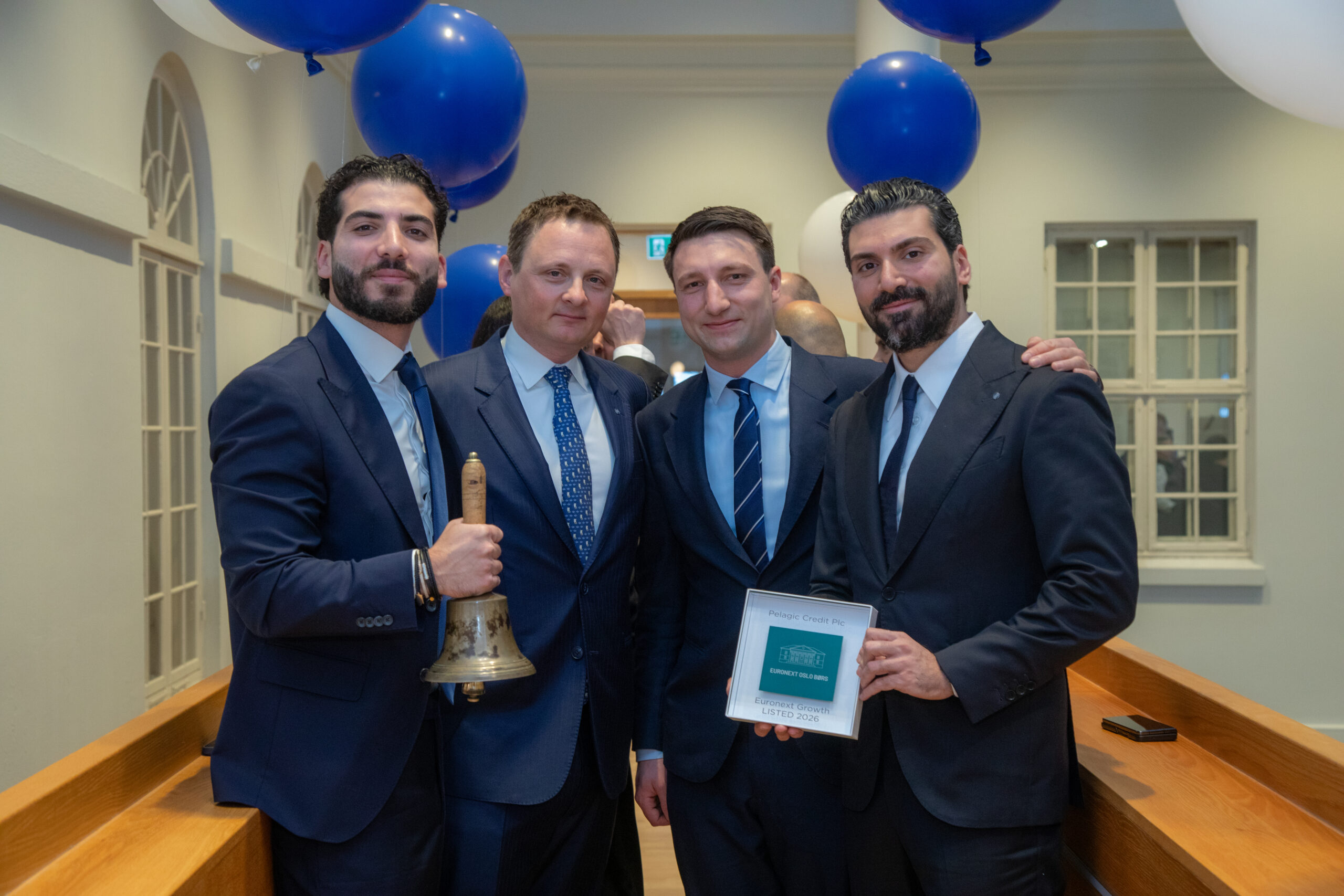 Pelagic Credit Plc marked a major milestone with its official listing at the Oslo Stock Exchange on Monday, 16th March 2026, bringing together its team, partners and stakeholders to celebrate the beginning of a new chapter